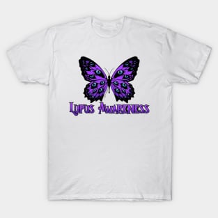 Hope, the Purple Butterfly for Lupus Awareness T-Shirt